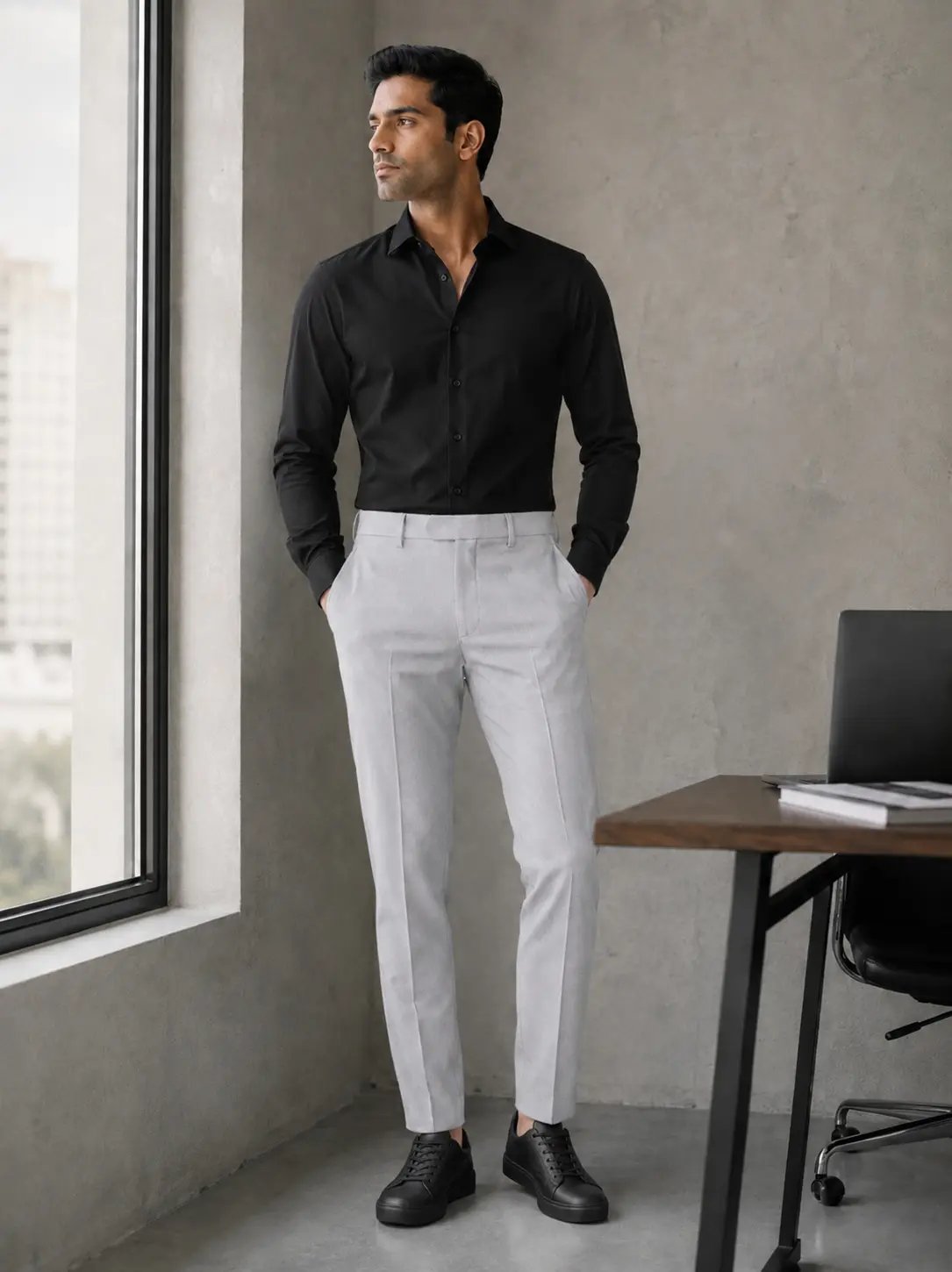 2026/07/1000413034.jpg Platinum Grey Men’s Formal Trouser - Image 1